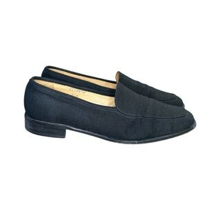 Ralph Lauren Black Canvas Loafers Women’s Size 8.5